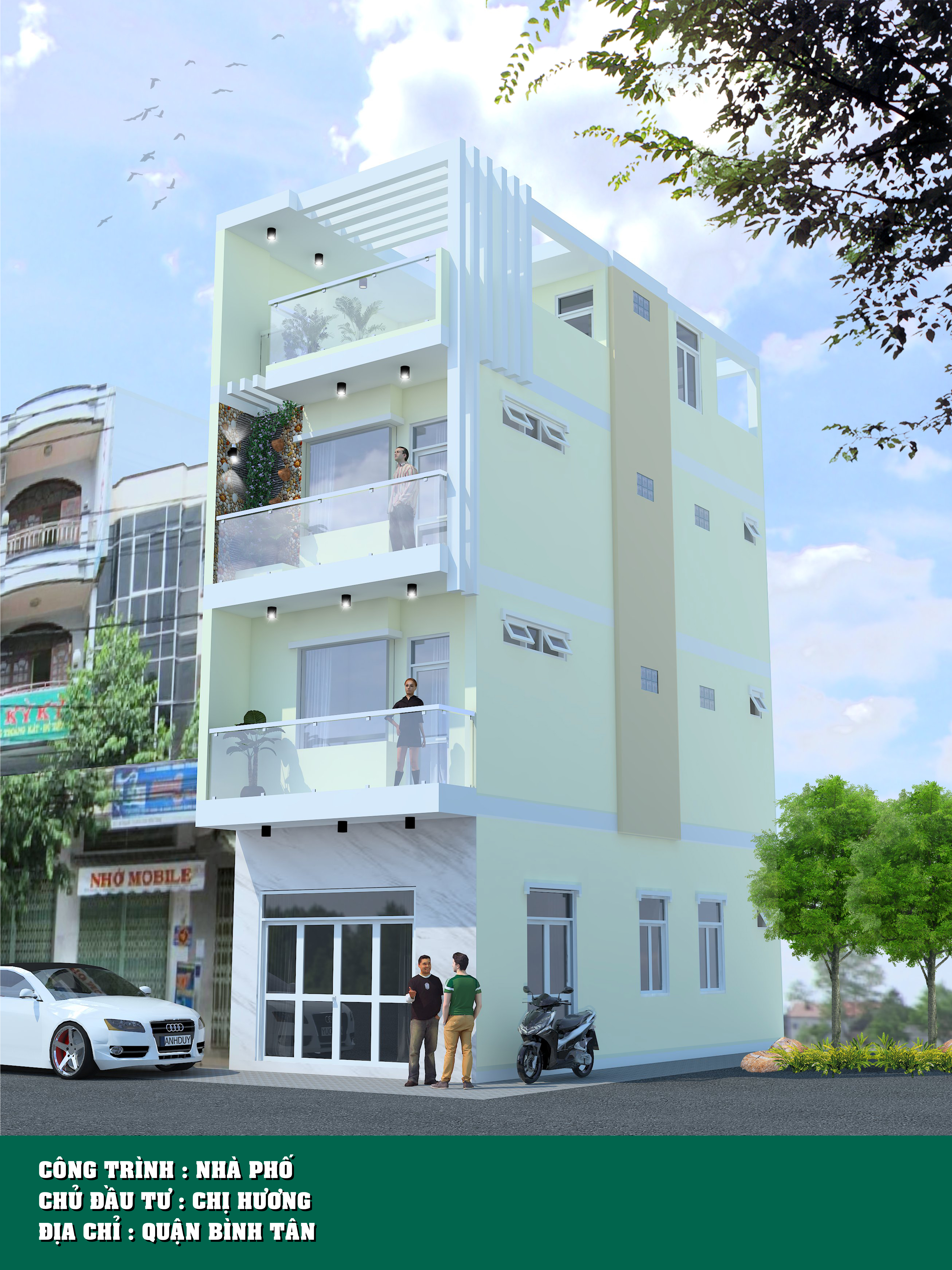 Công trình nhà phố Chị Hương